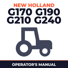 New Holland G170 G190 G210 G240 Tractor Operator's Manual