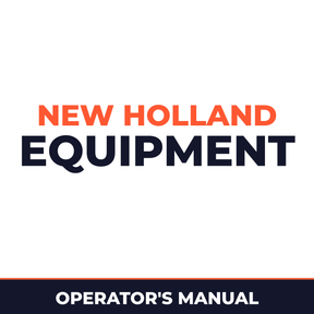 New Holland Grape Harvester Operator's Manual