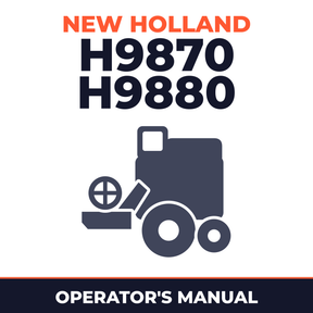 New Holland H9870 H9880 Combine Operator's Manual
