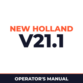 New Holland Intelliview Raven Variable Rate Control System Software v21.1 Machine Operator's Manual