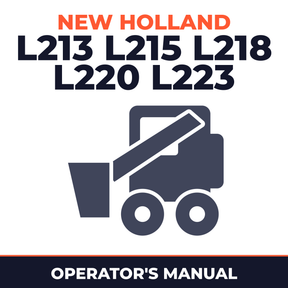 NEW HOLLand L213 L215 L218 L220 L223 TIER 3 Skid Steer C227 C232 C238 TIER 3 COMPACT TRACK Loader Operators Manual