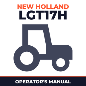 New Holland LGT17H Tractor Operator's Manual