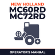 New Holland MC60RD MC72RD Combine Operator's Manual