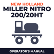 New Holland Miller Nitro 200/20HT Sprayers Operator's Manual