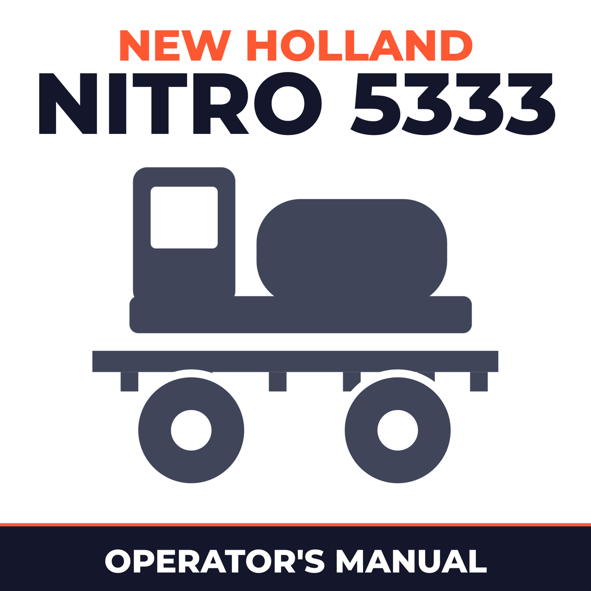 New Holland Nitro 5333 Sprayer Operator's Manual