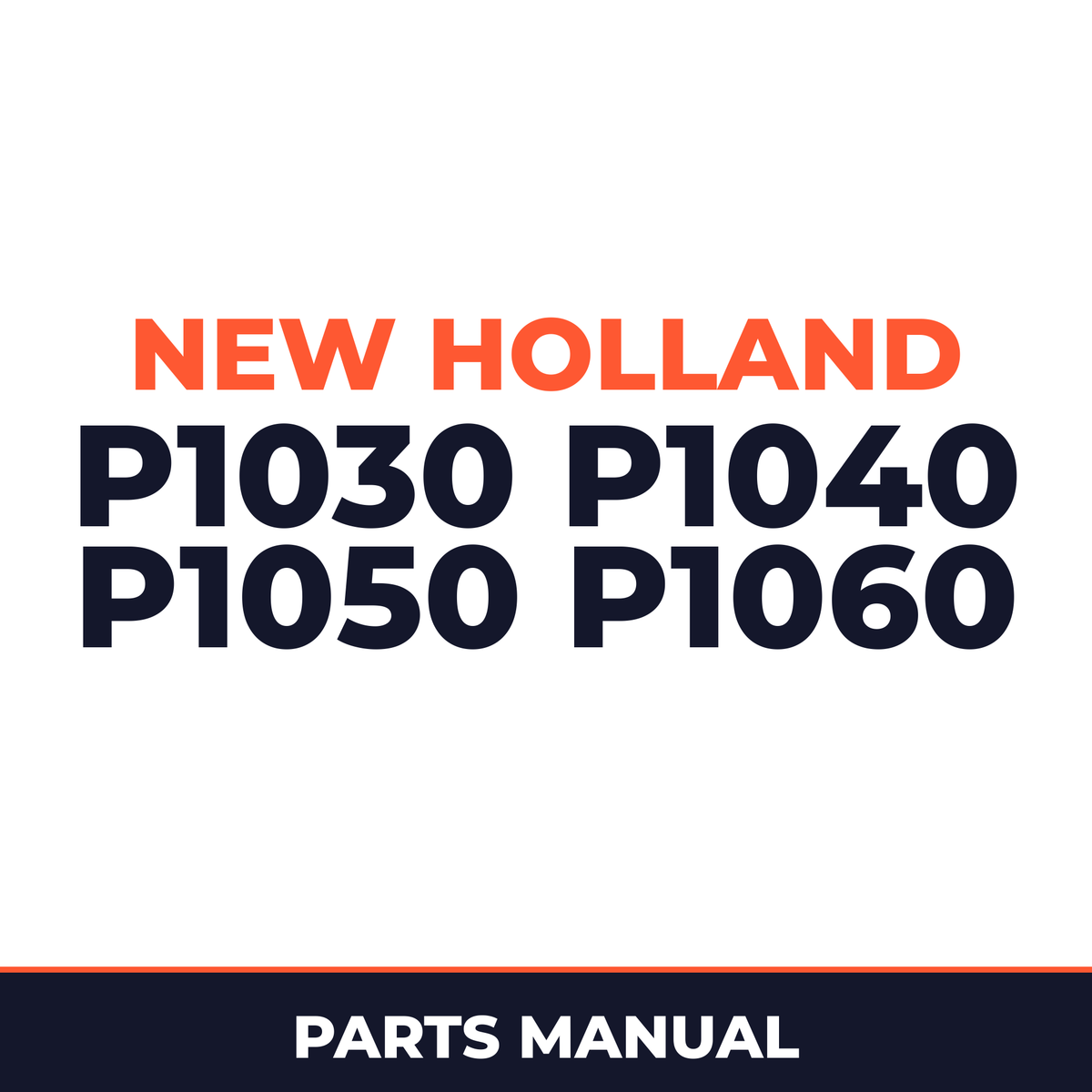 New Holland P1030 P1040 P1050 P1060 Planter Parts Manual