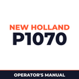New Holland P1070 Planter Operator's Manual