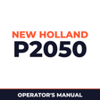 New Holland P2050 Planter Operator's Manual