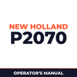 New Holland P2070 Planter Operator's Manual