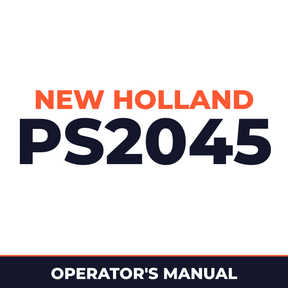 New Holland PS2045 Planter Operator's Manual