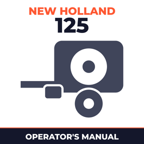 New Holland Roll Baler 125 Operator's Manual