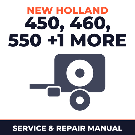 New Holland Roll-Belt 450 460 550 560 Baler Service & Repair Manual