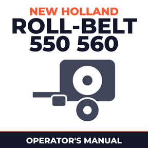 New Holland Roll-Belt 550 560 Baler Operator's Manual