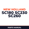 New Holland SC180 SC230 SC260 Planter Parts Manual