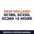 New Holland SC180 SC230 SC260 SC380 SC430 Planter Service & Repair Manual