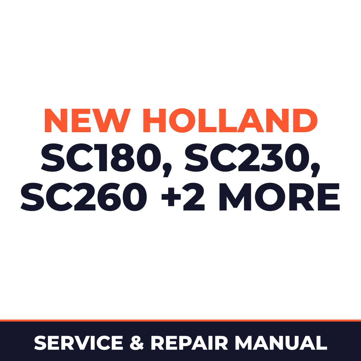 New Holland SC180 SC230 SC260 SC380 SC430 Planter Service & Repair Manual