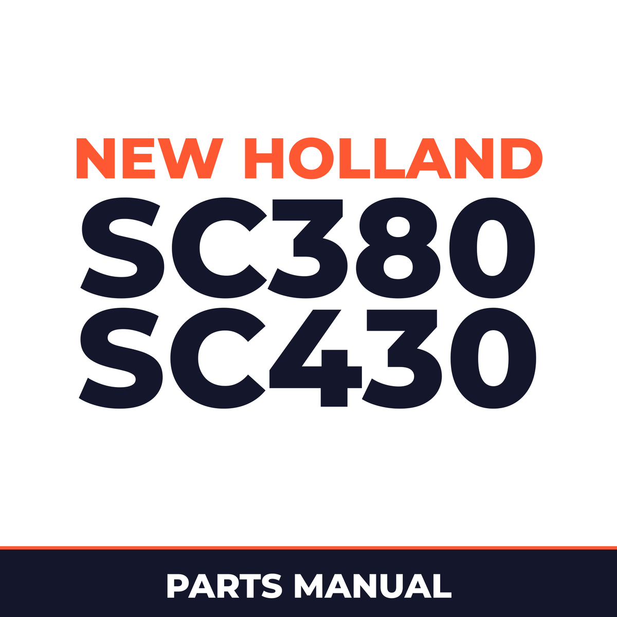 New Holland SC380 SC430 Planter Parts Manual