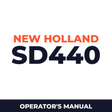 New Holland SD440 Planter Operator's Manual