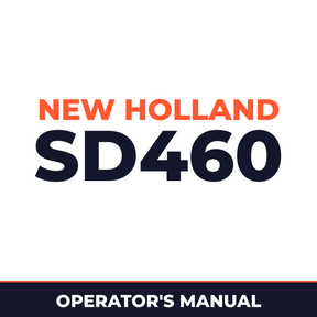 New Holland SD460 Planter Operator's Manual
