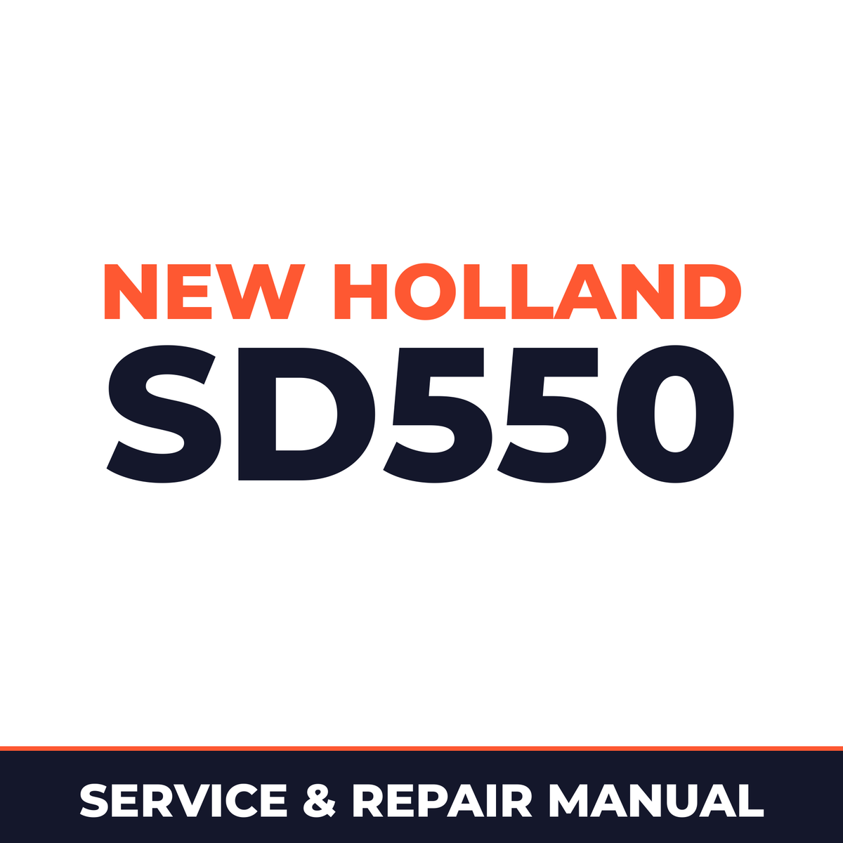 New Holland SD550 Planter Service & Repair Manual