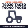 New Holland T4020 T4030 T4040 T4050 Tractor Service & Repair Manual