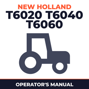 New Holland T6020 T6040 T6060 Elite Tractors Operator's Manual