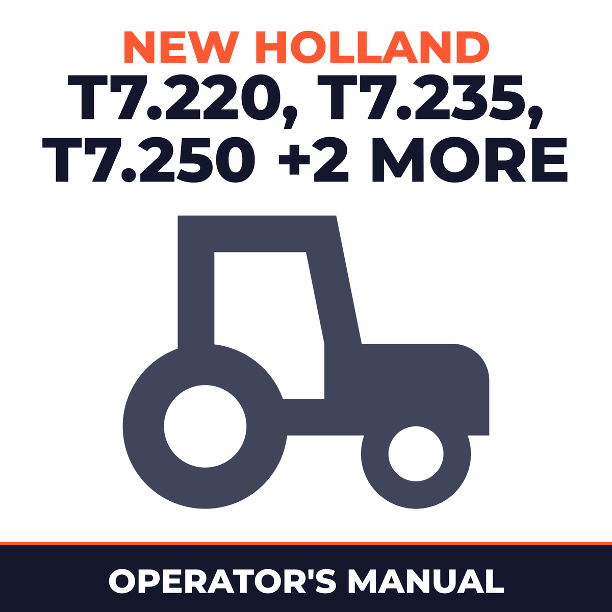 New Holland T7.220 T7.235 T7.250 T7.260 T7.270 Sidewinder 2 Power COMMand Auto Tractor Czech Operator's Manual