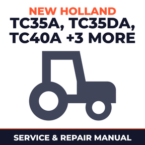 New Holland TC35A TC35DA TC40A TC40DA TC45A TC45DA Tractor Service & Repair Manual