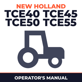 New Holland TCE40 TCE45 TCE50 TCE55 Tractor Portuguese Operator's Manual