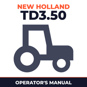 New Holland TD3.50 Tractor Operator's Manual