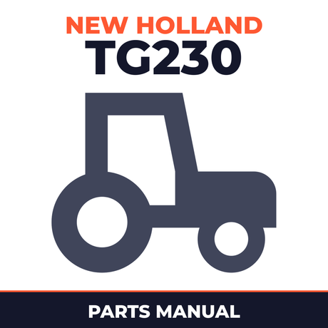 New Holland TG230 Tractor Master Parts Manual