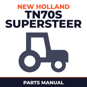 New Holland TN70S Supersteer Tractor Master Parts Manual