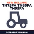 New Holland TN75FA TN85FA TN95FA Tractor Spanish Operator's Manual