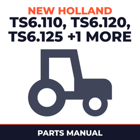 New Holland TS6.110 TS6.120 TS6.125 TS6.140 Tractor Parts Manual