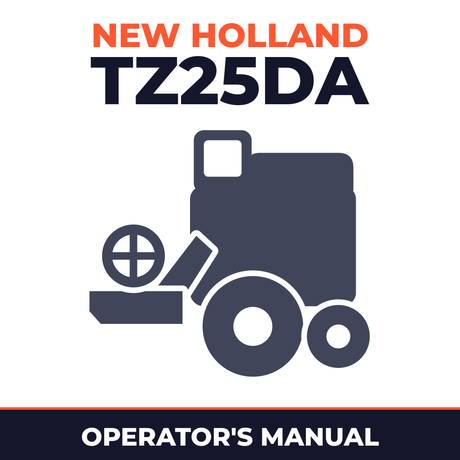 New Holland TZ25DA Combine Operator's Manual