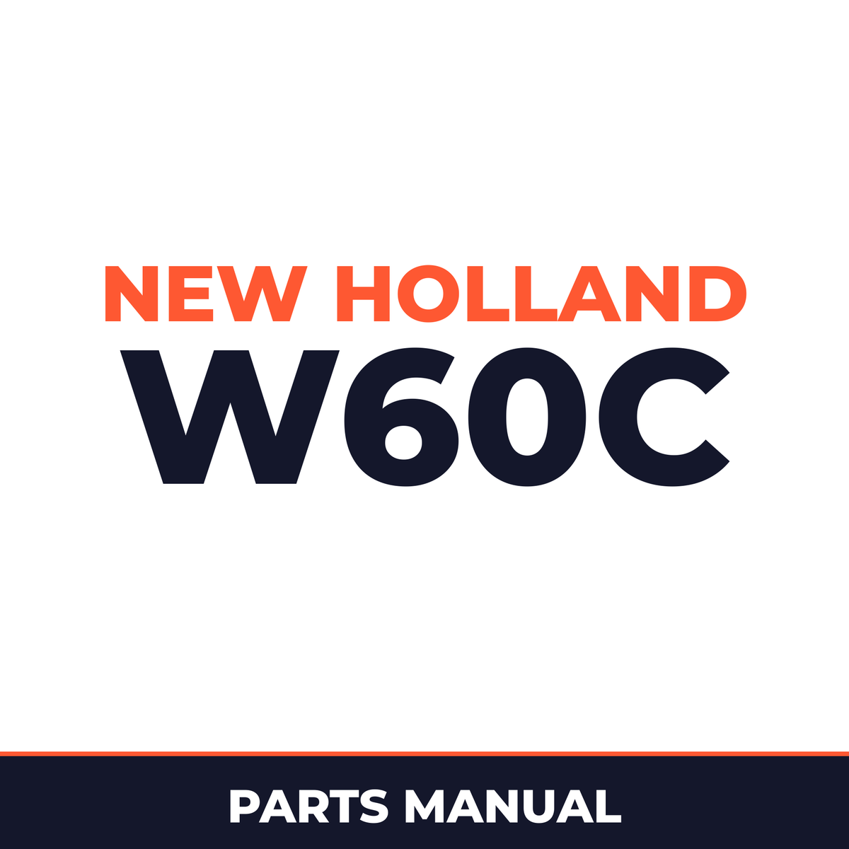 New Holland W60C Parts Catalog