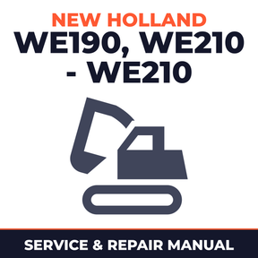 New Holland WE190, WE210 - WE210 Industrial, WE230 - WE230 Industrial Wheeled Excavators Service Repair Manual