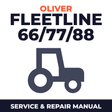 Oliver Fleetline 66/77/88 Tractor Service & Repair Manual