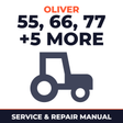 Oliver Fleetline Super 55 66 77 88 550 660 770 880 Dealer Tractor Service & Repair Manual