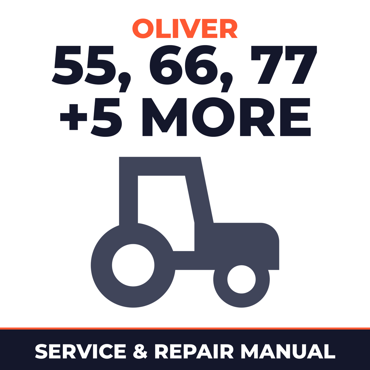 Oliver Fleetline Super 55 66 77 88 550 660 770 880 Dealer Tractor Service & Repair Manual