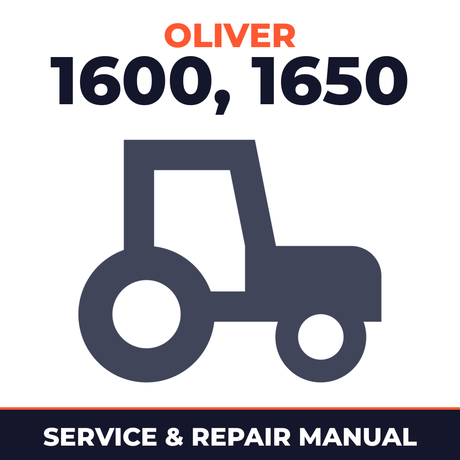 Oliver tractor 1600 1650 Service & Repair Manual