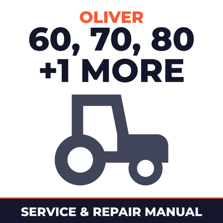 Oliver Tractor 60 70 80 90 Service & Repair Manual
