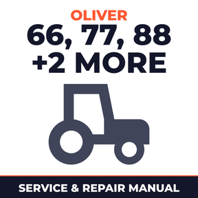 Oliver Tractor 66 77 88 Super 770 880 Service & Repair Manual