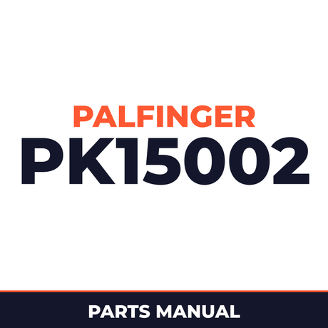 Palfinger PK15002 parts list