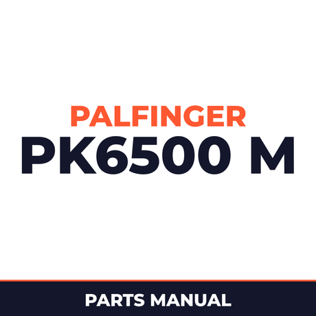 palfinger PK6500 (m) hydraulic crane parts list