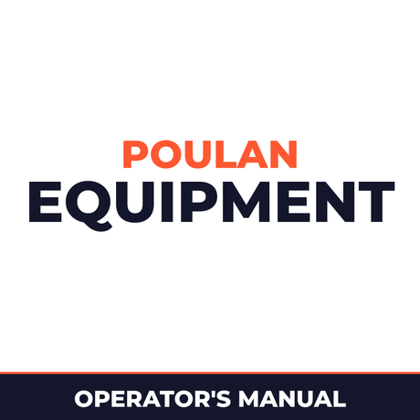 Poulan Pro Machine Operator's Manual