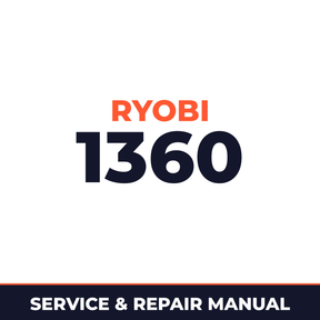 Ryobi 1360 1981 100000001-199999999 Piston Powered Products (Ryobi) Attachment Service & Repair Manual