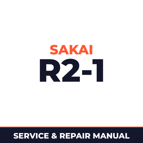 Sakai R2-1 service manual