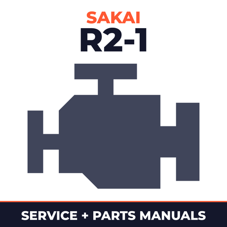 Sakai R2-1 service manual, parts manual & engine part manual