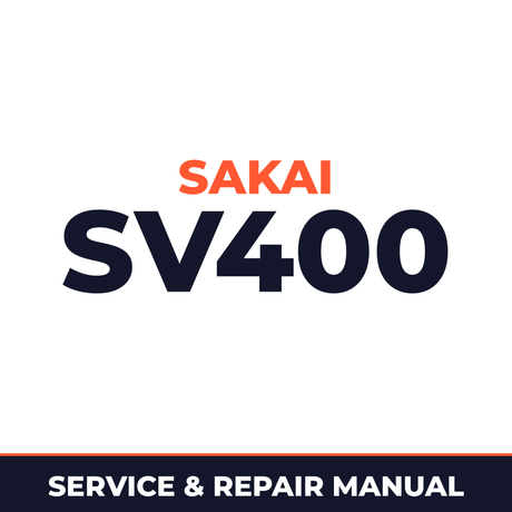 Sakai SV400 shop manual